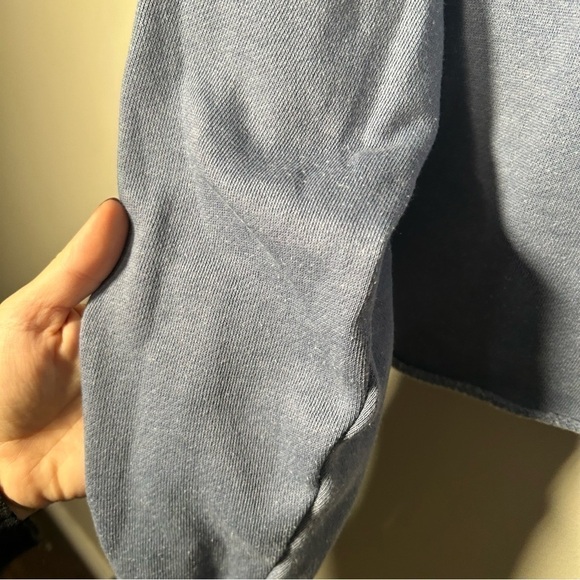 Aerie blue slouchy oversized cropped sweater S - Picture 5 of 6